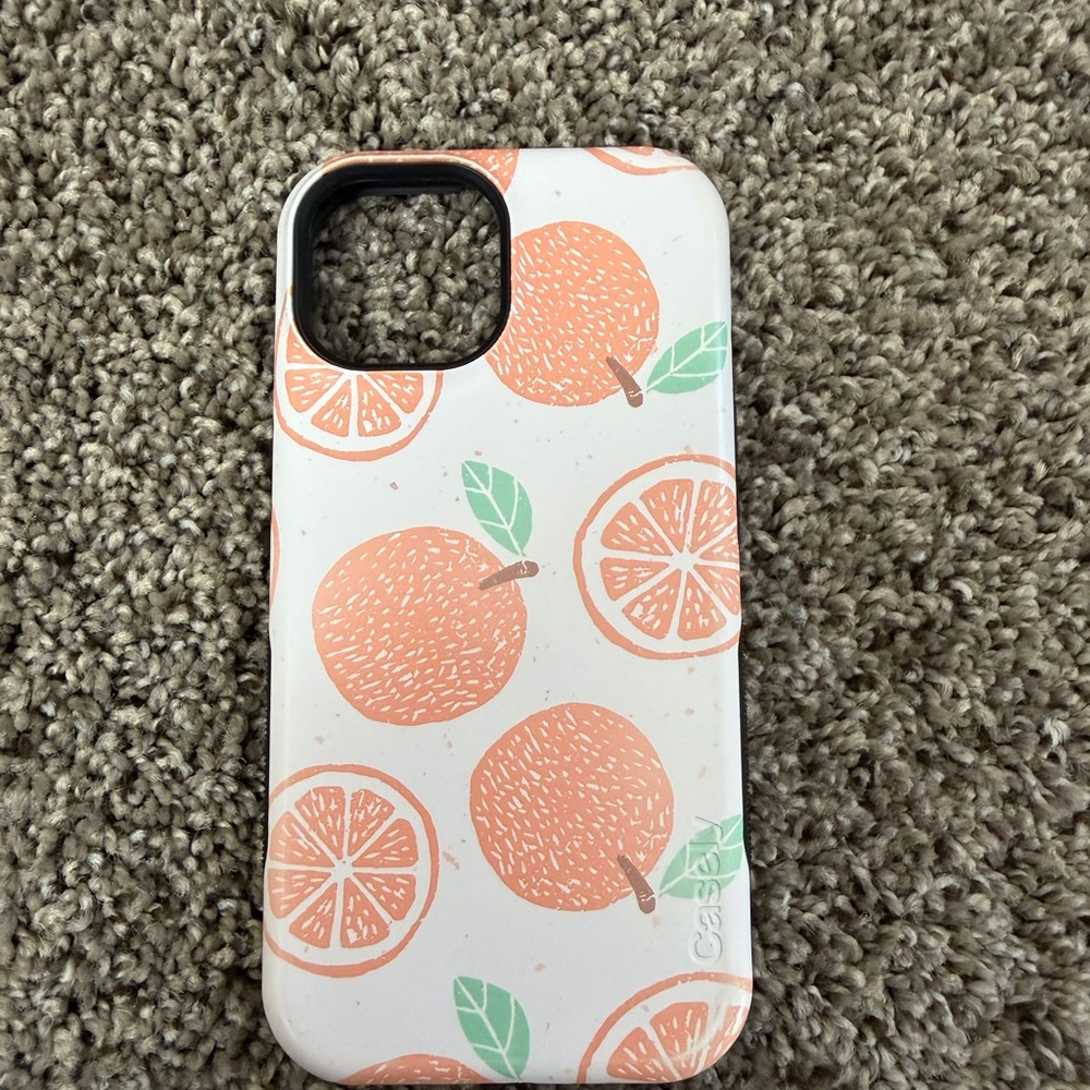 Casely iPhone 15 Orange Case
